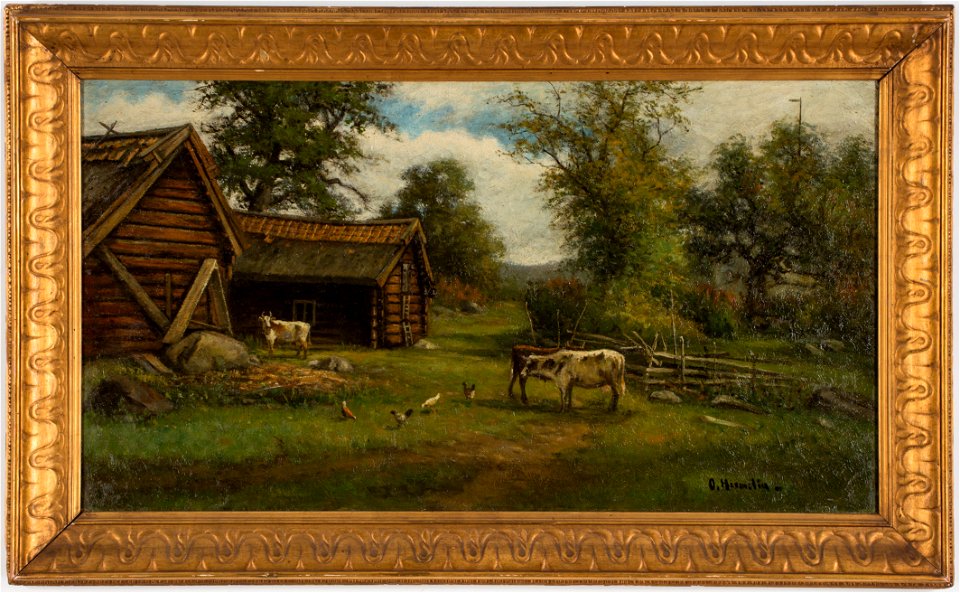 Hermelin Lantgård med boskap och höns