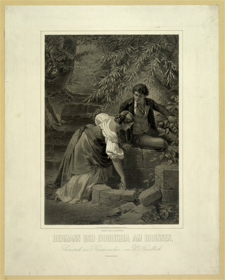 Hermann und Dorothea am brunnen LCCN2003671629