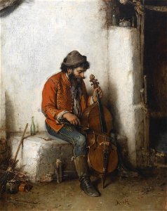 Hermann Kern Musicirender Zigeuner. Free illustration for personal and commercial use.