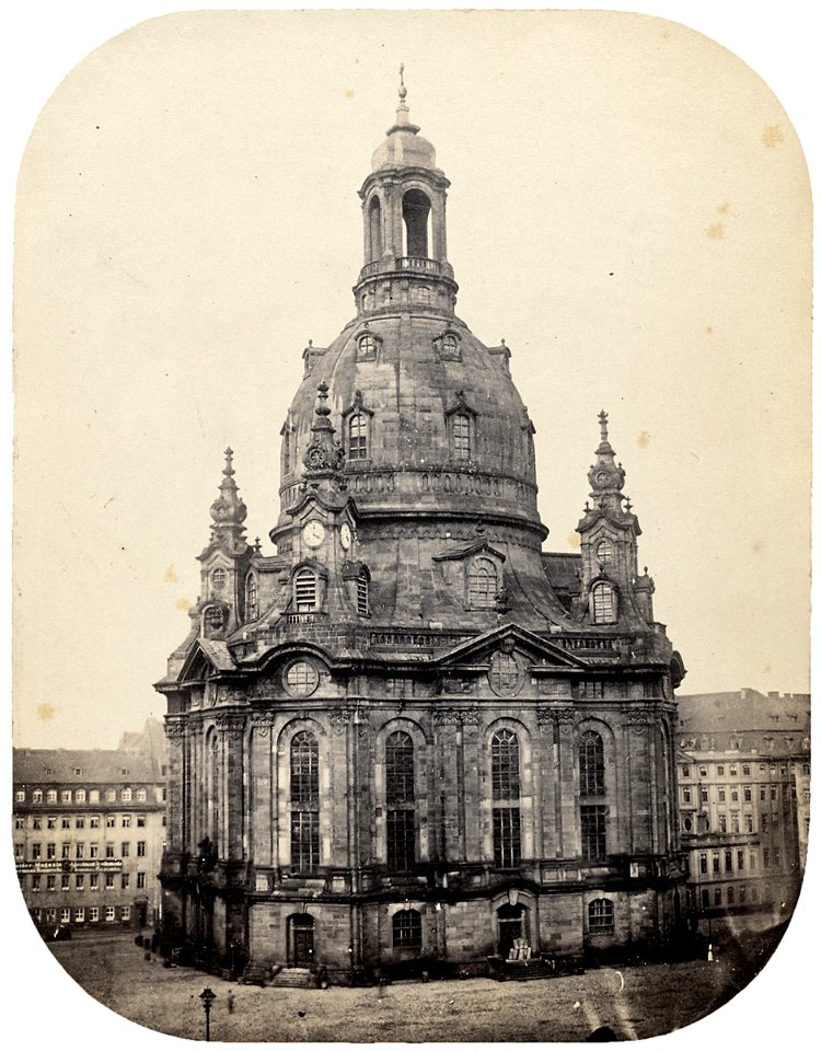 Hermann Krone - Gesamtansicht der Frauenkirche (Ende 1850er)