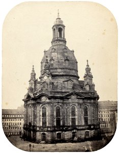 Hermann Krone - Gesamtansicht der Frauenkirche (Ende 1850er)