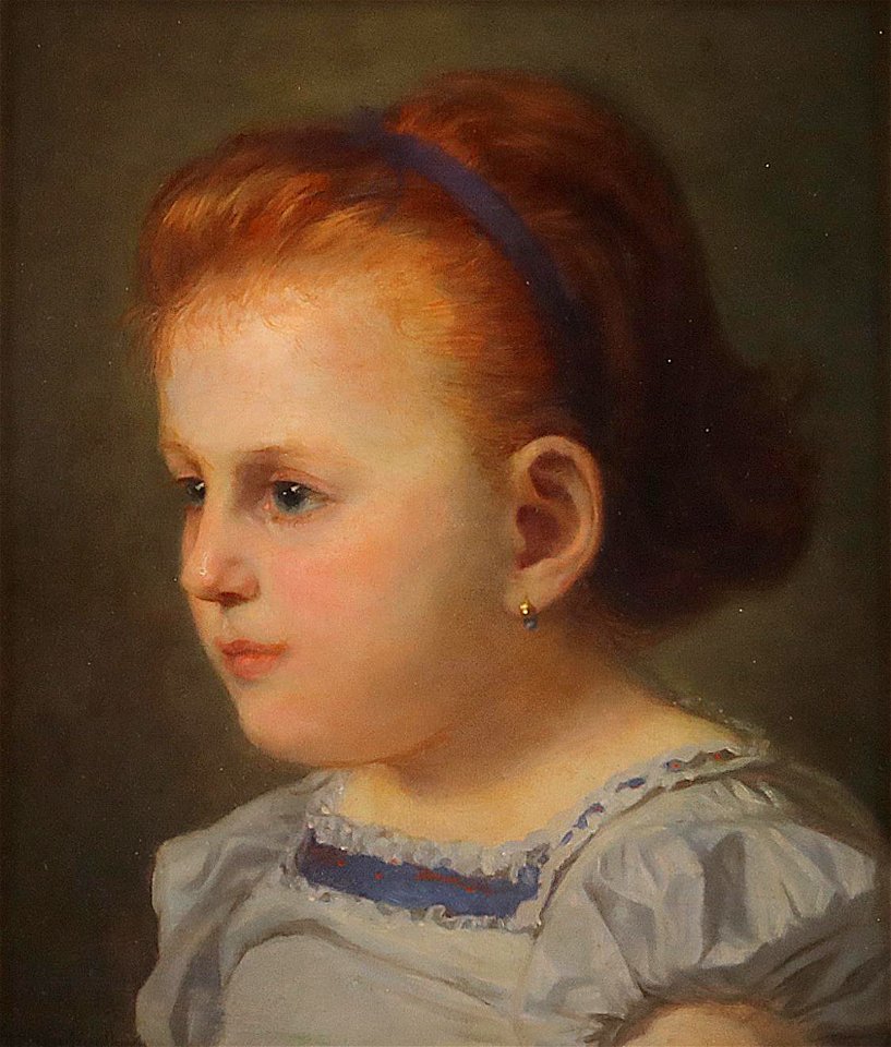 Hermann von Kaulbach Mädchen mit roten Haaren