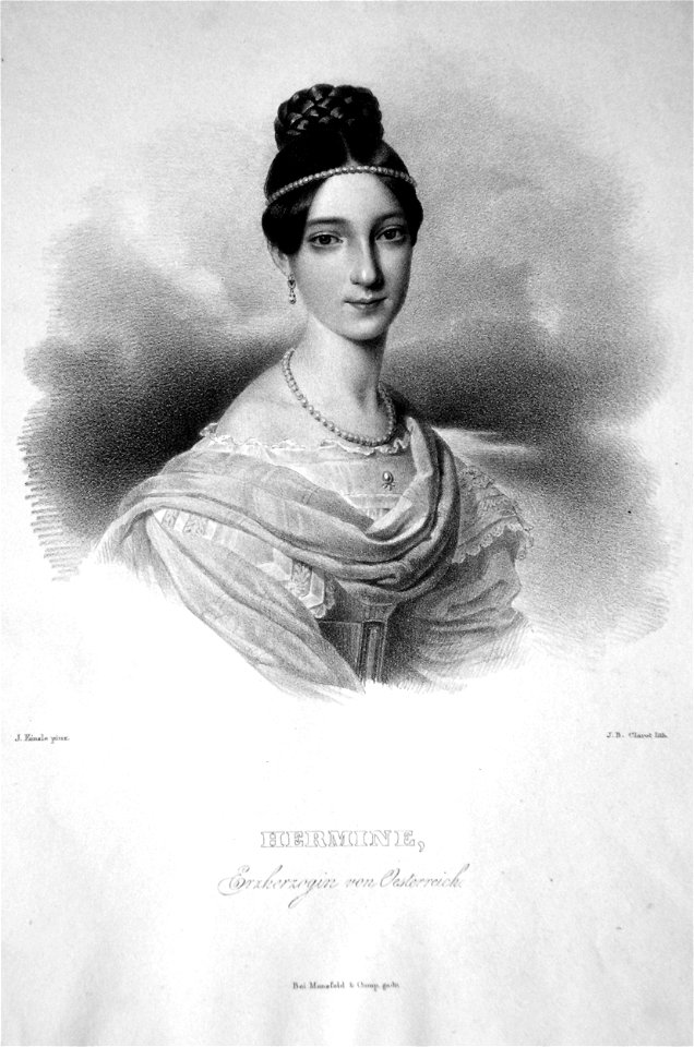 Hermine von Österreich Litho