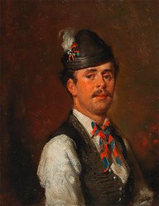 Hermann Kern - Young Man in Traditional Costume