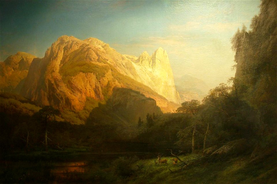 Hermann Ottomar Herzog - El Capitan, Yosemite (Sentinel Rock) - 1917.358.1 - Reading Public Museum