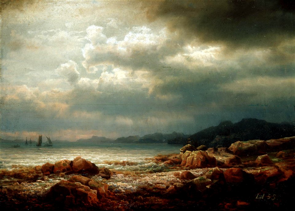 Lars Hertervig - Coastal Landscape - NG.M.02008 - National Museum of Art, Architecture and Design