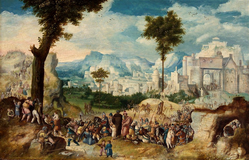 Herri met de Bles (^), , Kunsthistorisches Museum Wien, Gemäldegalerie - Kreuztragung Christi - GG 6780 - Kunsthistorisches Museum