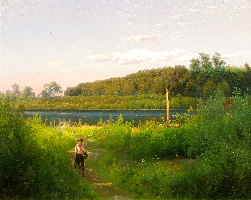 Delaware Trout Fishing by Hermann Herzog