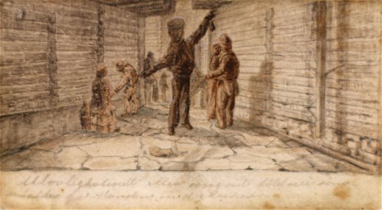 Lars Hertervig - Gatescene - Stavanger kunstmuseum - SG.0289B