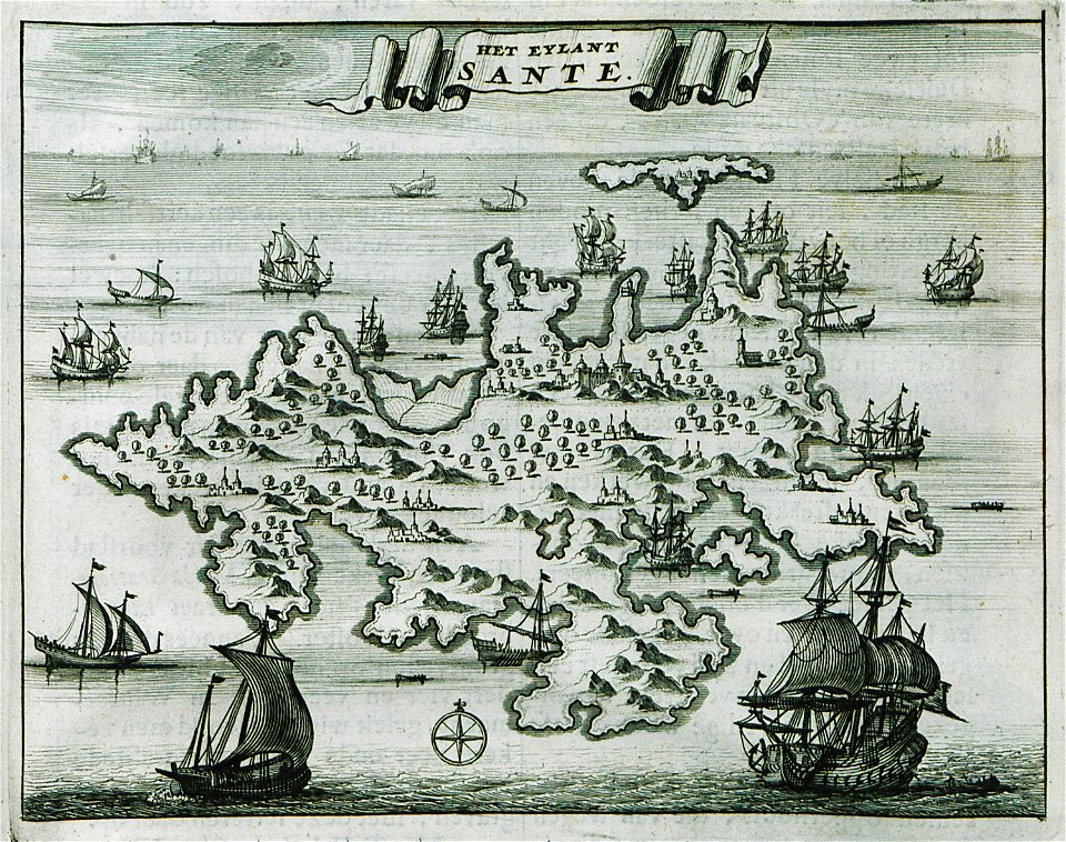Het Eylant Sante - Dapper Olfert - 1688