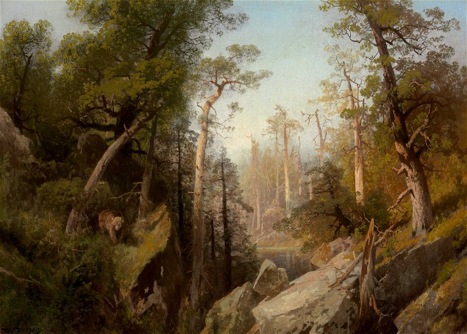 Hermann Herzog - Mountain Lake Near Telemarken, Norway