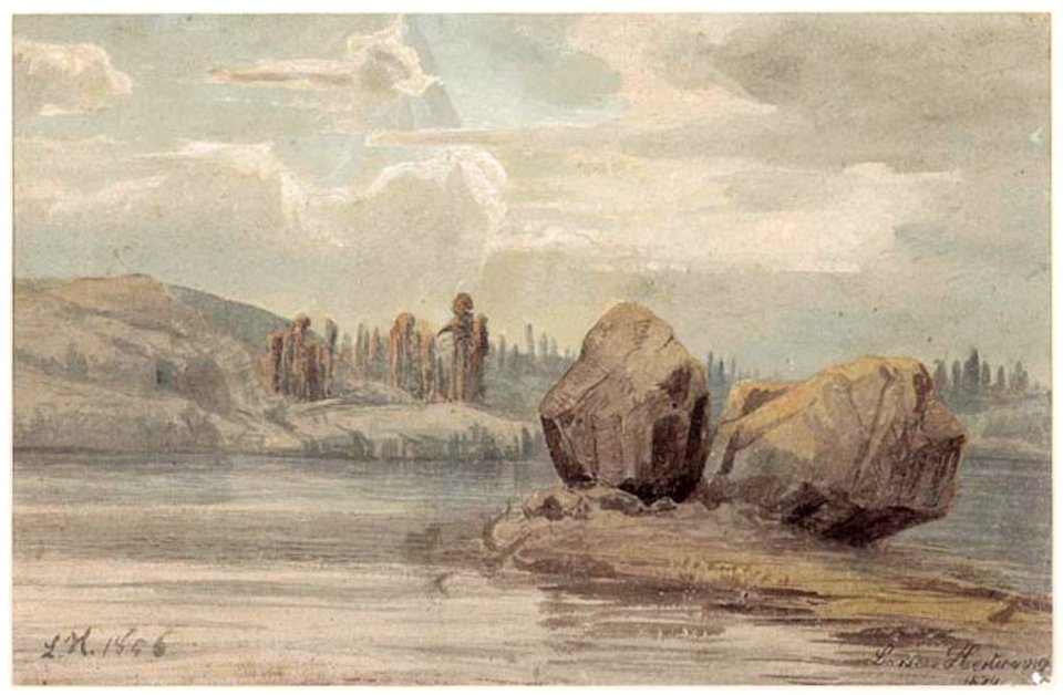 Lars Hertervig - Landskap - Stavanger kunstmuseum - SG.0296