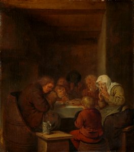 Het gebed voor de maaltijd Rijksmuseum SK-C-188