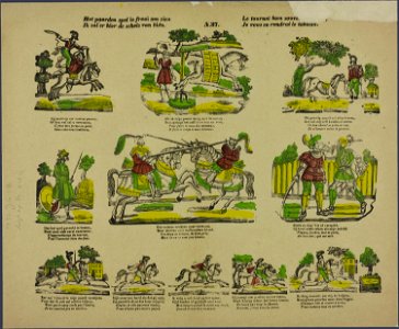Het paarden spel is fraai om zien-Catchpenny print-PRENT 0175