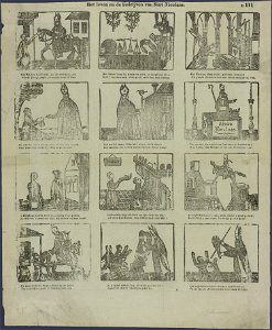 Het leven en de bedrijven van Sint Nicolaas-Catchpenny print-SMC K 0138