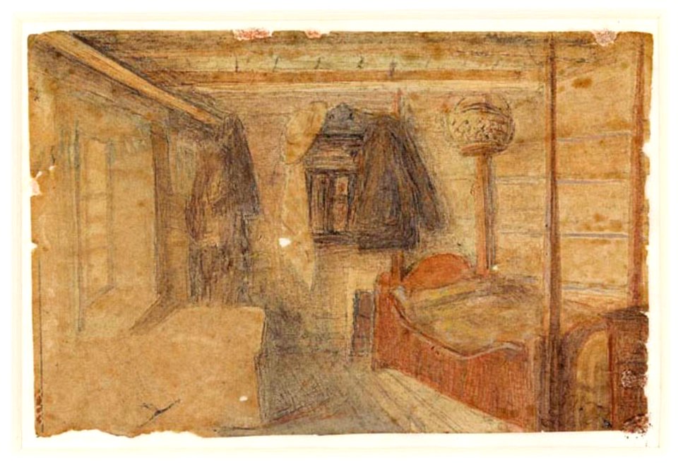 Lars Hertervig - Farens værelse - Stavanger kunstmuseum - SG.0293