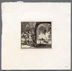 Herodes´ soldaten in Davids graf worden door een vlam gedood, objectnr A 47929