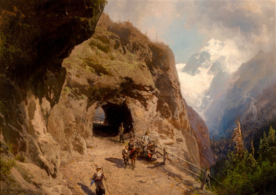 Voringfoss by Hermann Ottomar Herzog
