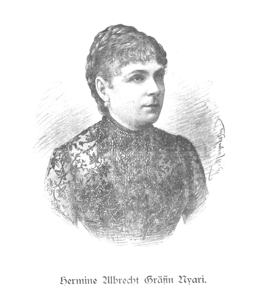 Hermine Albrecht Nyaryi 1890 Mayerhofer