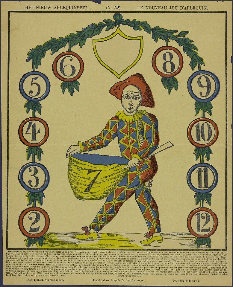Het nieuw Arlequinspel-Catchpenny print-PRENT 0080