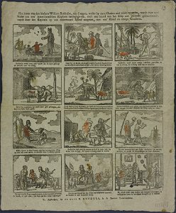 Het leven van den kleinen William Robinson, een jongen, welke by zyne Ouders niet wilde oppassen-Catchpenny print-Borms 0882