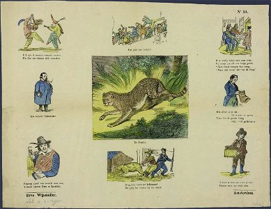 Het zijn al wonder vreemde snaken, die hier met dansen zich vermaken-Catchpenny print-SMC K 0027