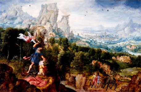 Herri met de Bles - Landscape with the Offering of Isaac - Google Art Project