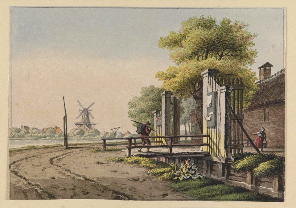 Het hek van de herberg het moolentje aan de Amstel, objectnr 1595