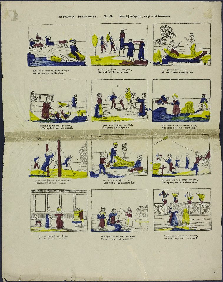 Het kinderspel, behaagt ons wel-Catchpenny print-Borms 0806