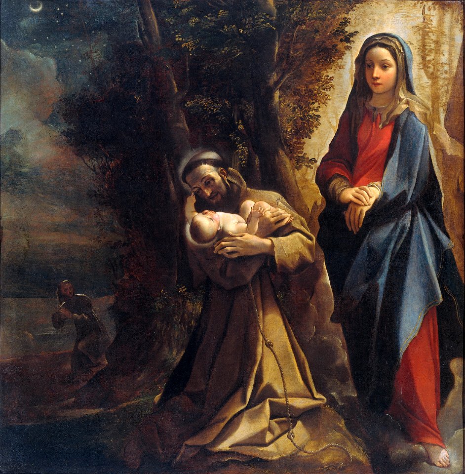 Het visioen van de heilige Franciscus van Assisi Rijksmuseum SK-A-3992