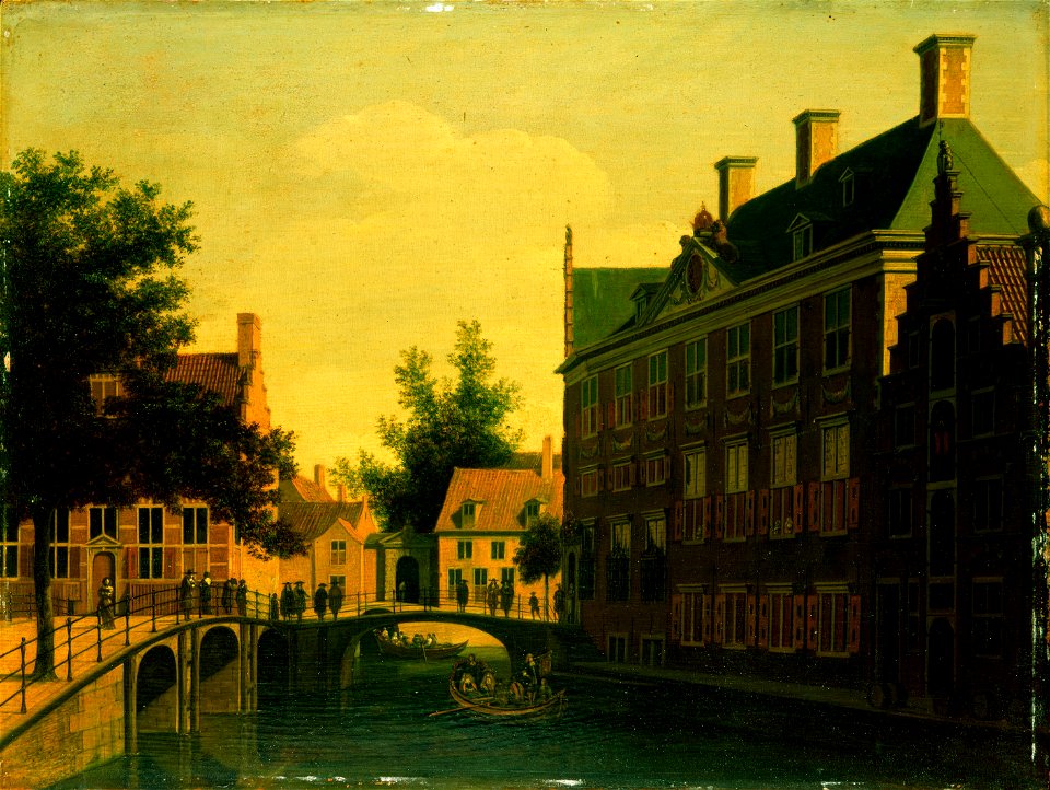 Het Oude Zijds Herenlogement te Amsterdam. Rijksmuseum SK-A-681
