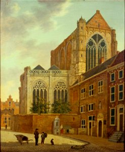Het Munsterkerkhof met omgeving in Utrecht Centraal Museum 2329
