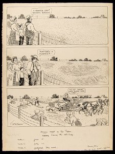 Heroic work on the farm; saving the oats crop, July 22, 1915 (NBY 5407)