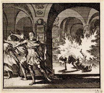 Herodes´ soldaten in Davids graf worden door een vlam gedood, objectnr A 48224