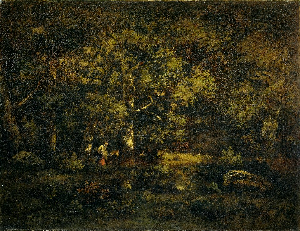 Het bos van Fontainebleau Rijksmuseum SK-A-2701