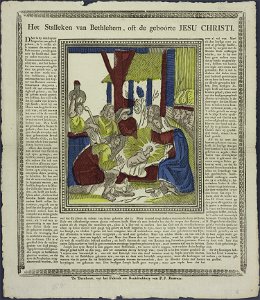 Het stalleken van Bethlehem, oft de geboórte Jesu Christi-Catchpenny print-Borms 0110