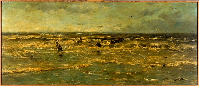Het halen van het anker by HW Mesdag