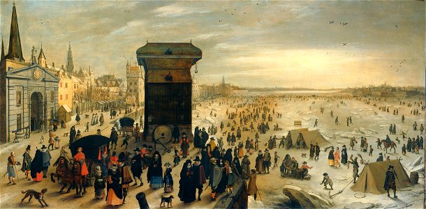 Het Kranenhoofd aan de Schelde te Antwerpen Rijksmuseum SK-A-1699