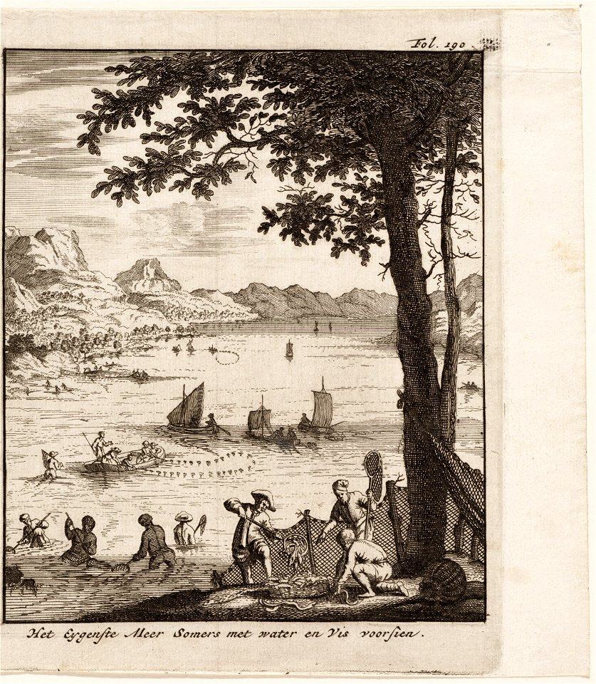 Het meer van Zirchnitz ´s zomers met water en vis voorzien, objectnr A 19678.2