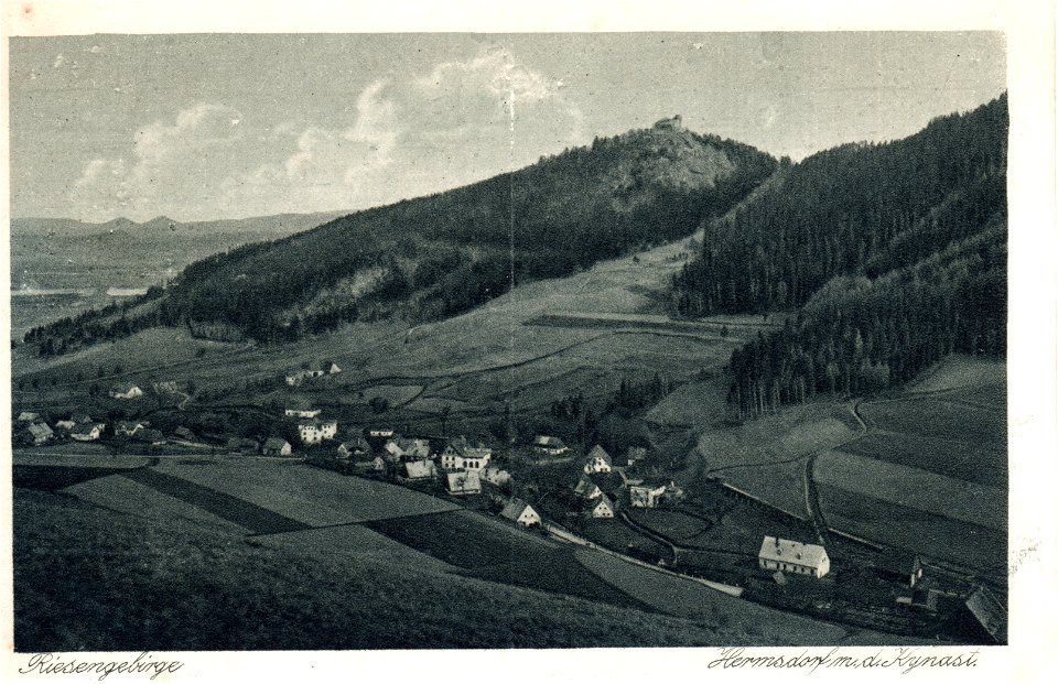 Hermsdorf im Riesengebirge mit dem Kynast