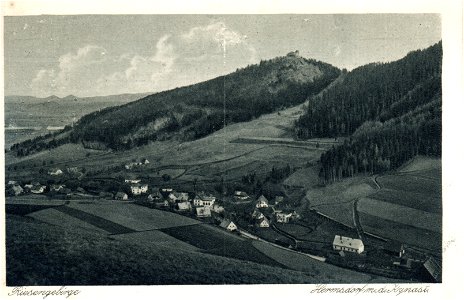 Hermsdorf im Riesengebirge mit dem Kynast