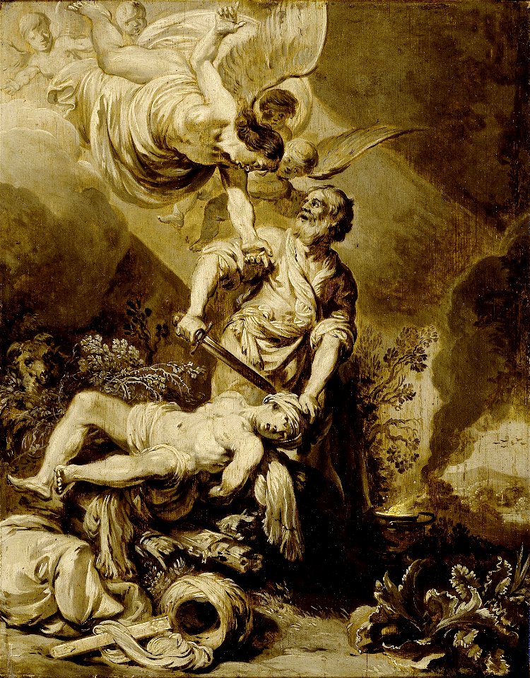 Het offer van Abraham Rijksmuseum SK-A-1359