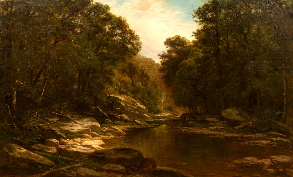 Pennsylvania Landscape by George Hetzel, 1872, oil 