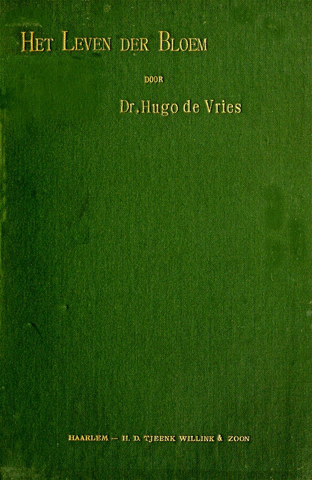Het leven der bloem (1900) - cover