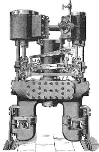 Hessler boiler feedwater pump (Rankin Kennedy, Modern Engines, Vol IV). Free illustration for personal and commercial use.