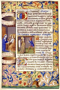 Heures de Charles VIII 109V Sainte Appoline (page)
