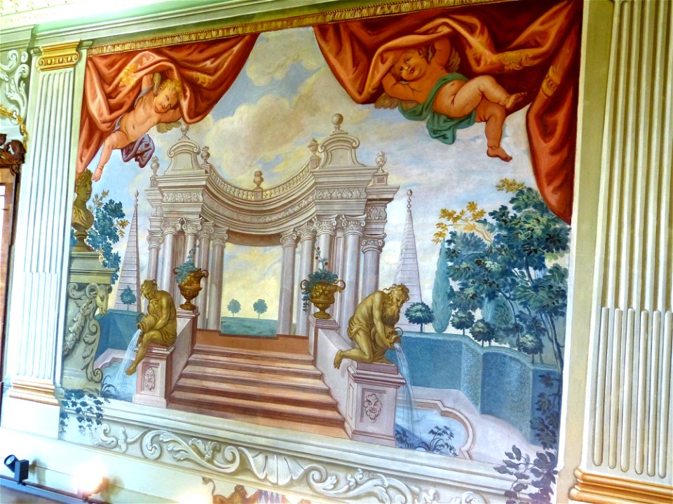 Herrenchiemsee Kloster - Gartensaal 3 Illusionsmalerei