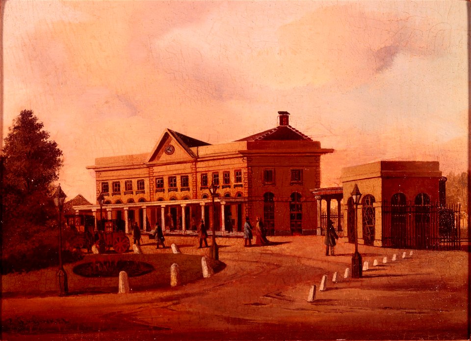 Het Station van de Rijnspoorweg te Utrecht Centraal Museum 2512