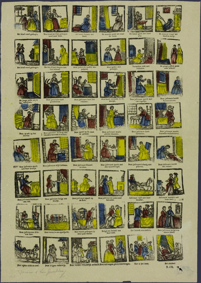 Het kind wordt gedoopt-Catchpenny print-SMC K 0150