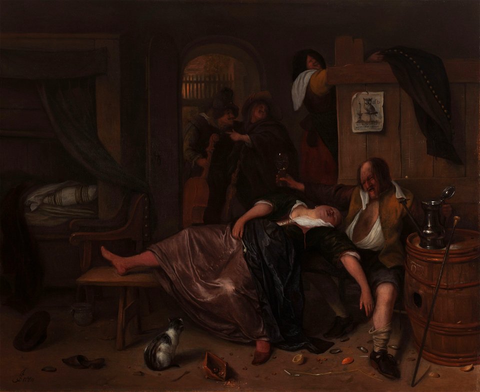 Het dronken paar Rijksmuseum SK-C-232